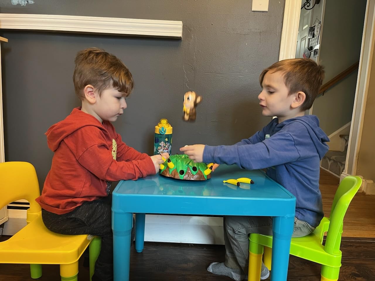 Goliath Banana Blast - Pull The Bananas Until The Monkey Jumps Game - Includes a Fun Colorful 24pc Puzzle by Goliath , Green customer photo 2