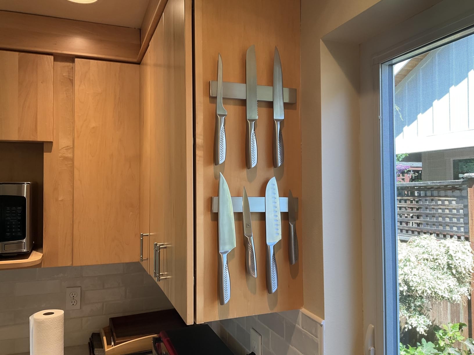 Ninonly 16 Inch Magnetic Knife Holder for Wall, Stainless Steel Knife Strip customer photo 2