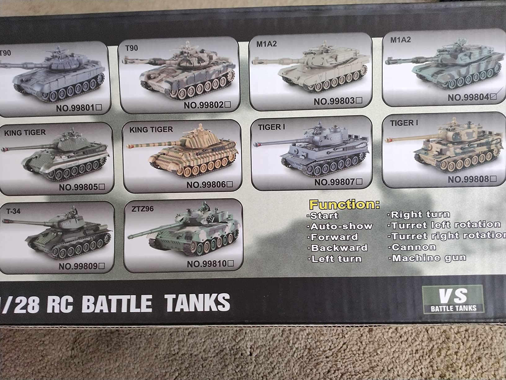 RC Tank, Remote Control WW2 German King Tiger Army Tank Toys, 1:28 Scale 9 Channels RC Military Vehicles for Kids Boys,Girls Best Ages 6 7 8 9 10 customer photo 1