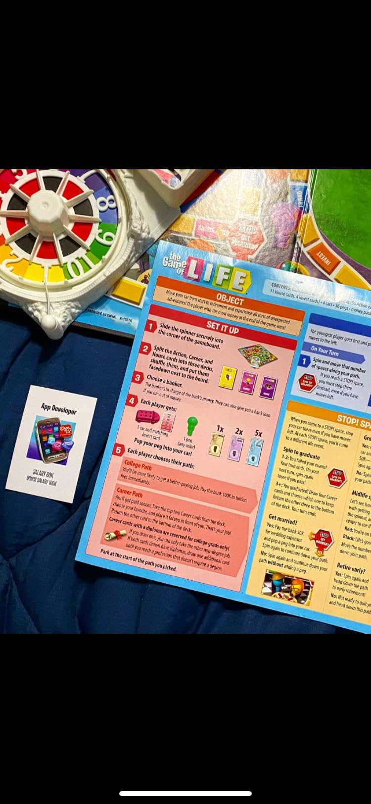 The Game of Life Board Game, Family Games for Kids Ages 8 and Up, Pegs Come in 6 Colors, Family Board Games for 2 to 4 Players customer photo 2