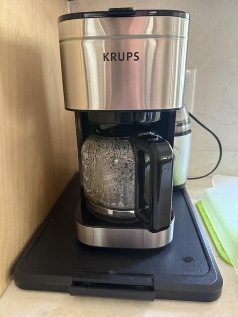 KRUPS Coffee Maker 10 Cups Simply Brew Stainless Steel Drip Coffee Maker, 900 Watts Coffee Filter, Drip Free, Dishwasher Safe Pot , Black & Silver customer photo 1