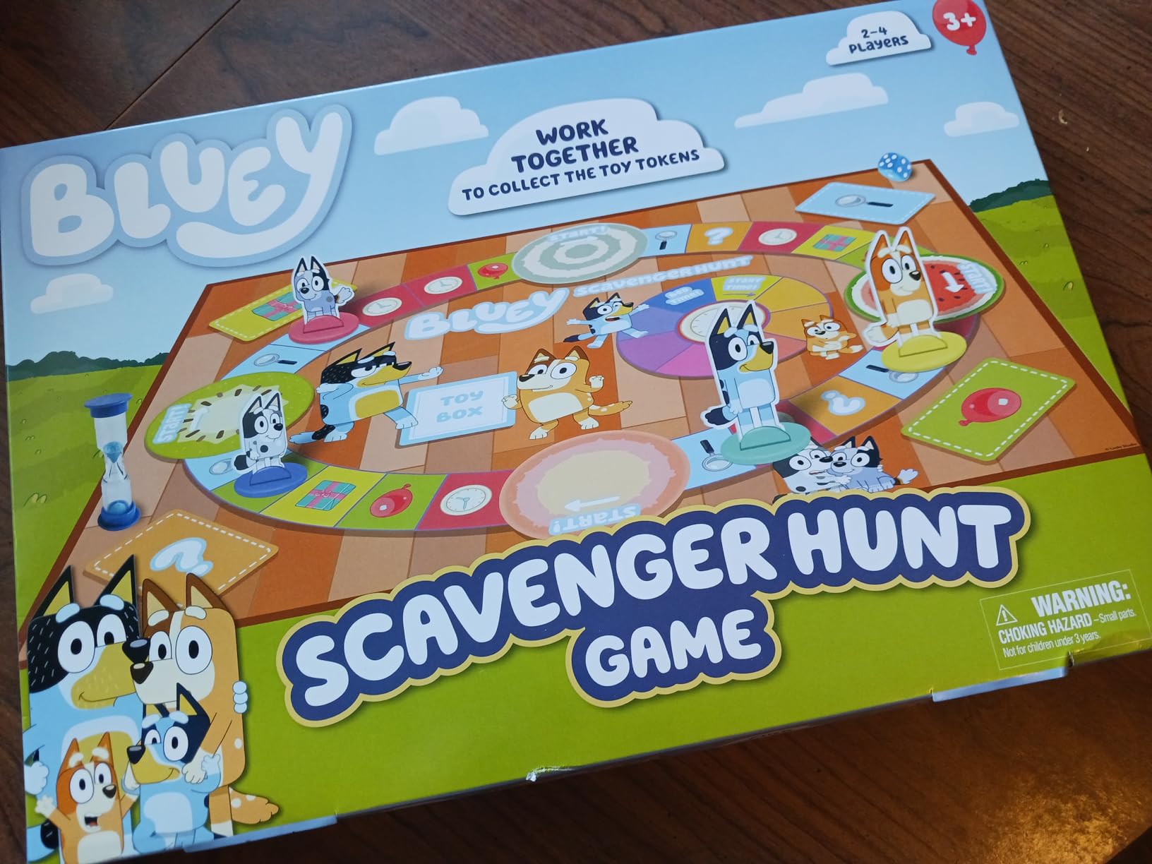 Bluey Scavenger Hunt Board Game, Cooperative Play with 4 Exclusive Mini-Figures, Indoor Games for Kids Ages 5+, Fun Toy Token Collecting Game customer photo 1