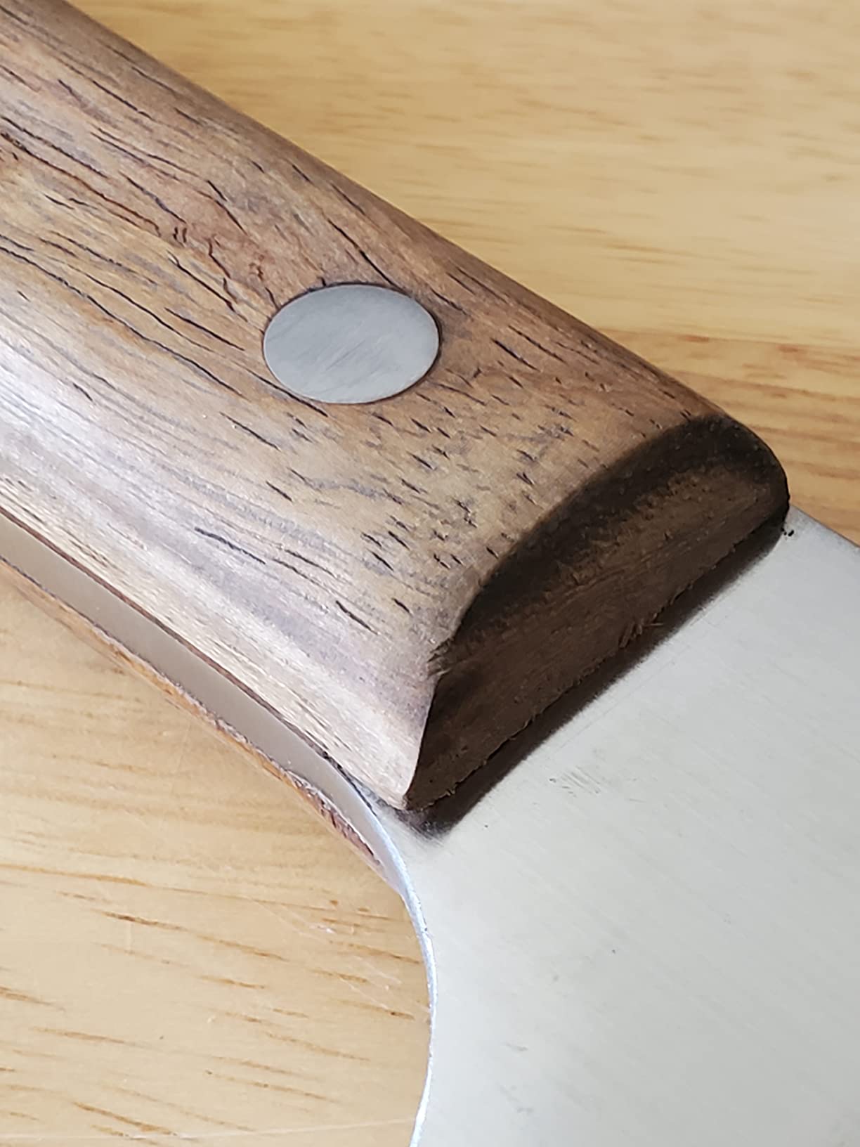 BLADESMITH Meat Cleaver Butcher Axe Bone Chopper Heavy Duty - 6.3'' Bone Cutting Knife Bone Breaker, Stainless Steel Thicken Blade & Pear Wood Handle, Slaughterhouse Looks Manly,2025 Gifts customer photo 1