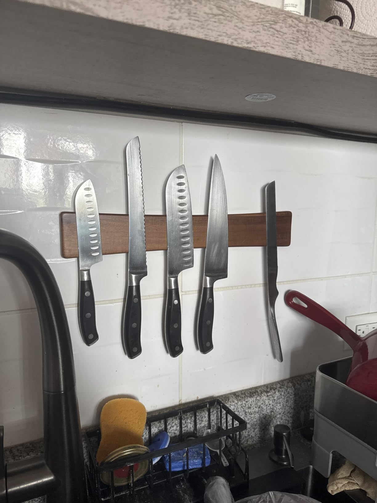 HOSHANHO Magnetic Knife Strips, Magnetic Knife Holder for Wall 16 Inch customer photo 1