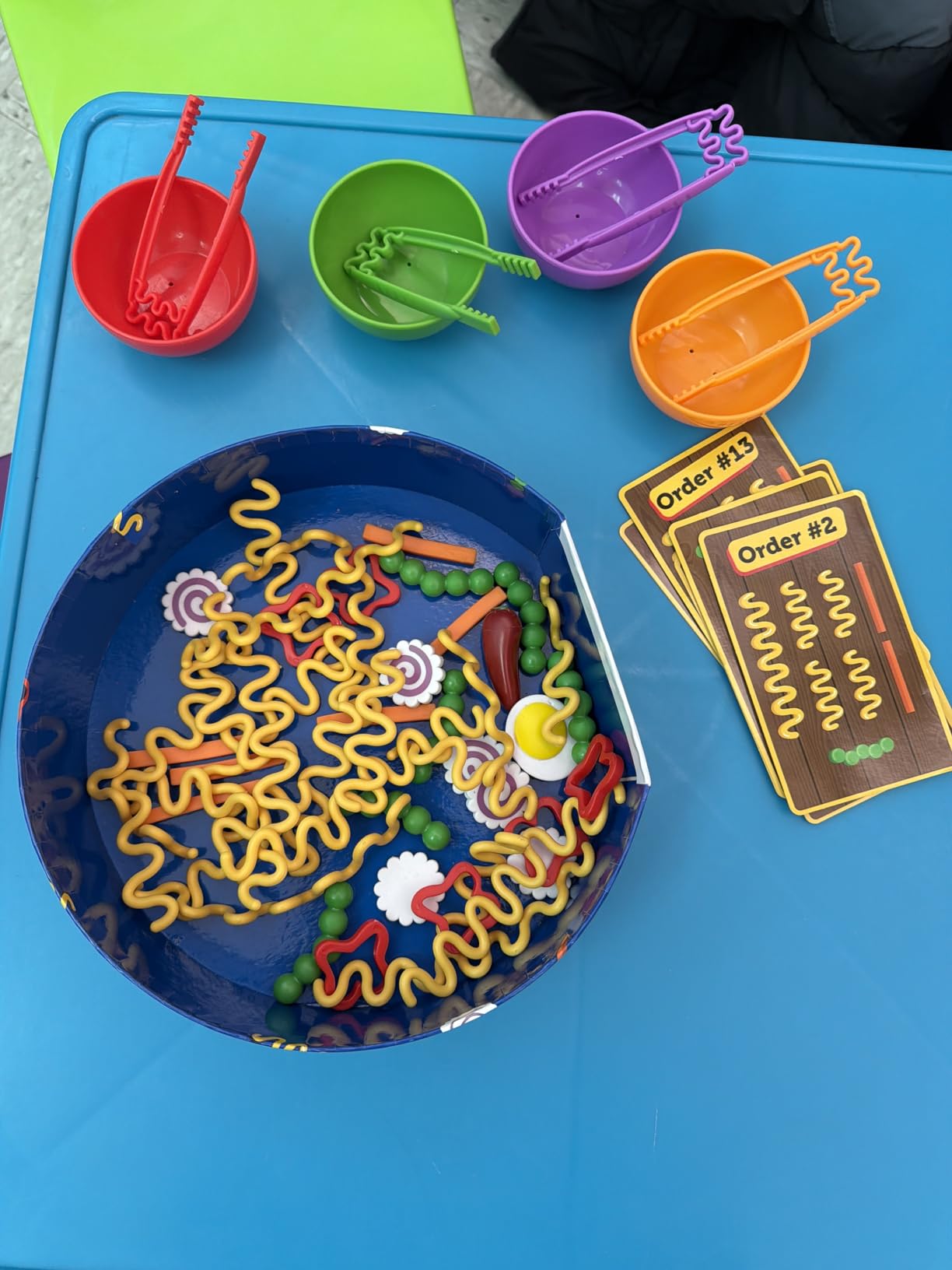 Learning Resources Noodle Knockout Fine Motor Game - Games for Kids Ages 4-8, Toddler Board Game, Educational Matching Kids Games, Preschool and Kindergarten Classroom Game, Gifts for Toddlers customer photo 2