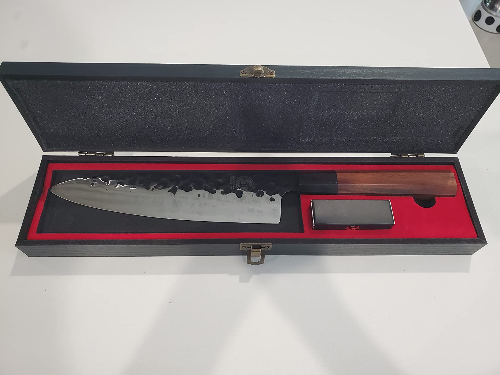 MITSUMOTO SAKARI 8-Inch Japanese Gyuto Chef Knife, 3-Layer 9Cr18MoV customer photo 1