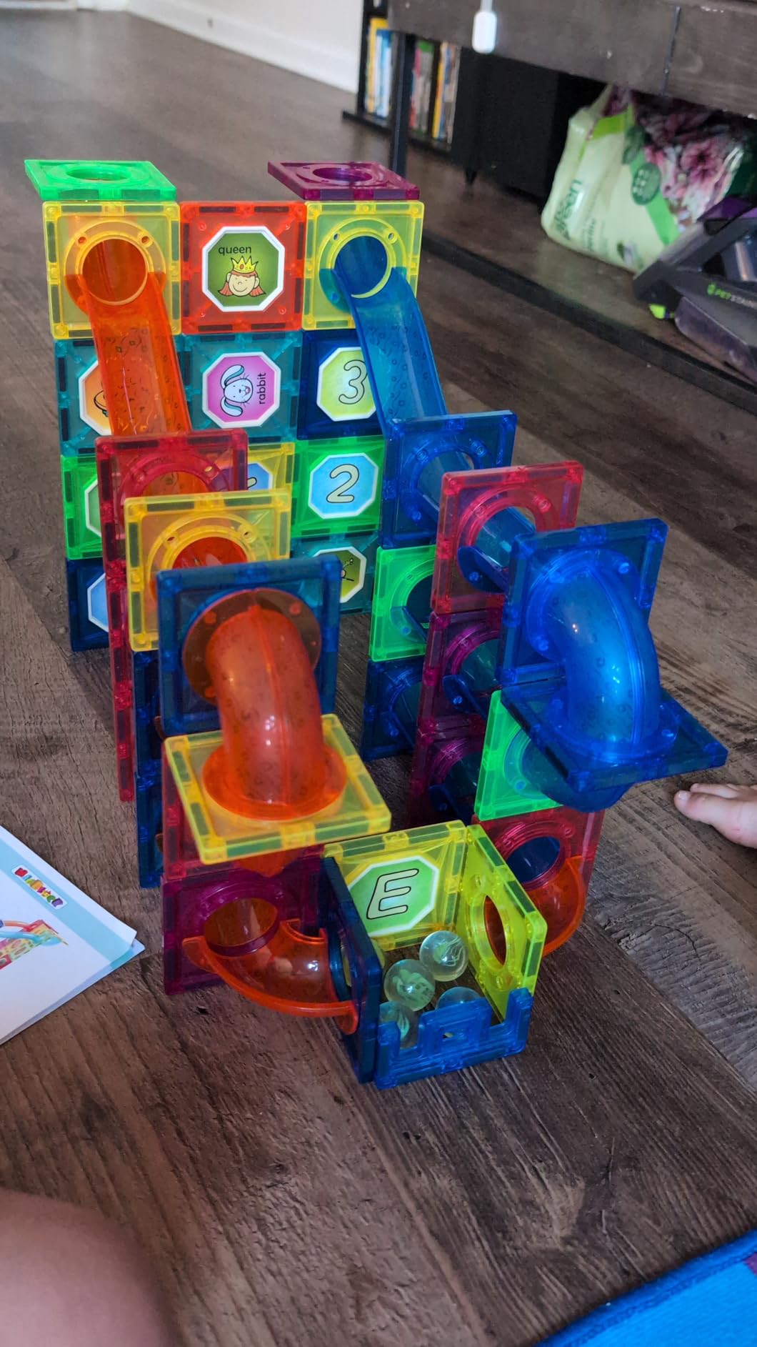 MAGBLOCK 176PCS Magnetic Tiles Marble Run Set Building Blocks for Ages 8+ customer photo 2