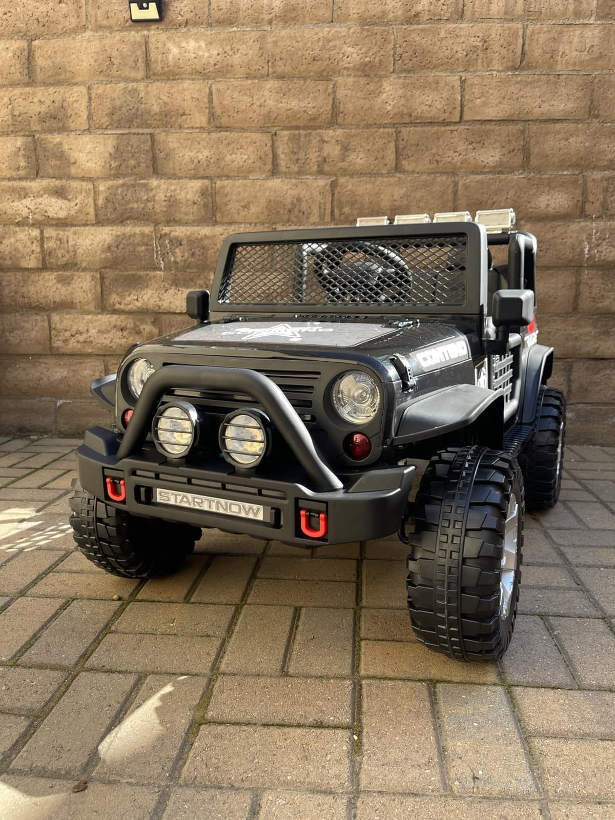 OLAKIDS Kids Ride on Truck, 2 Seater 12V Electric Vehicle with Remote Control, Toddler Battery Powered Toy Car with 2 Speeds Rocking Function Spring Suspension Bluetooth USB AUX Music customer photo 2