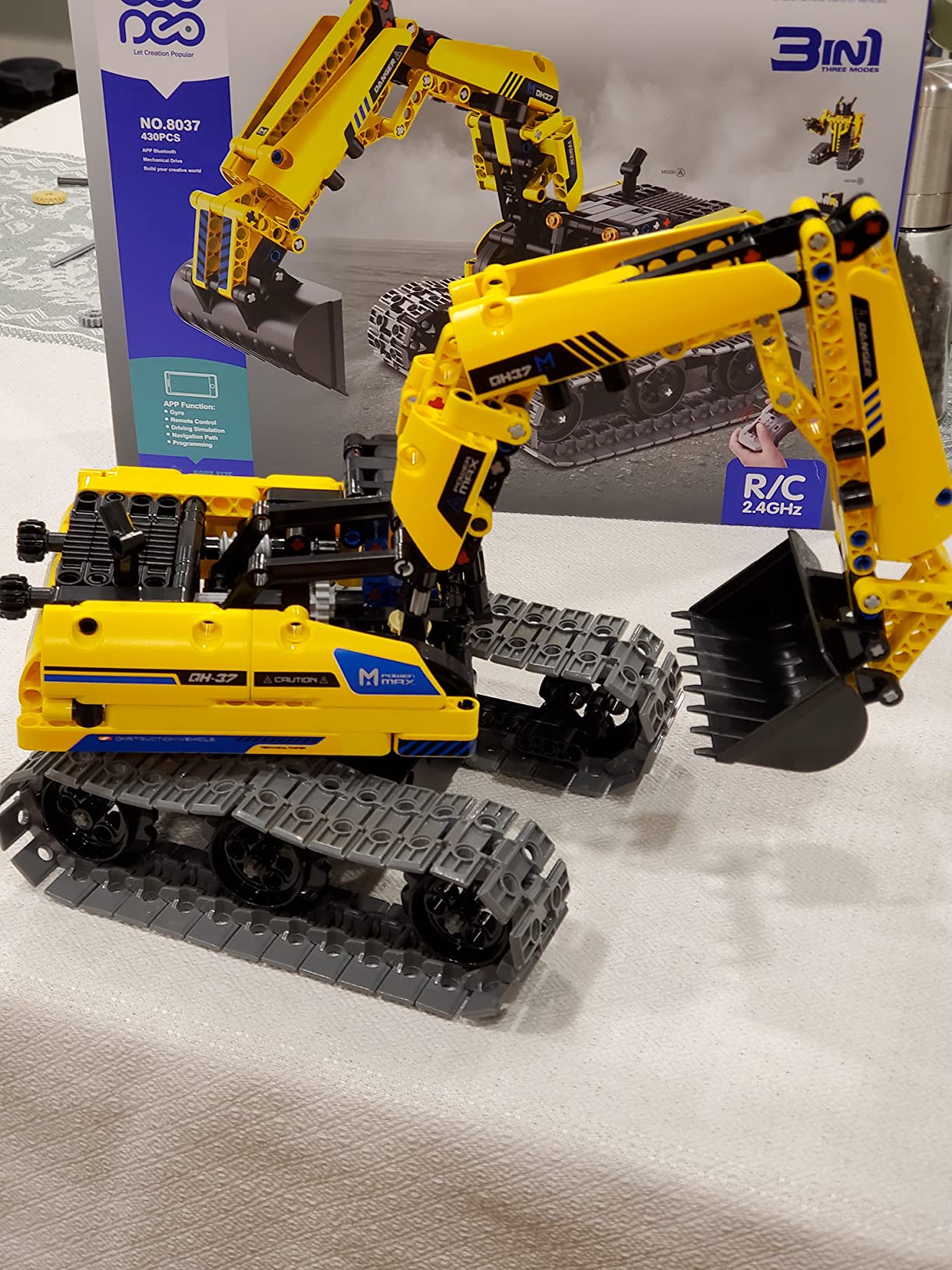 LECPOP 5-in-1 Bulldozer Robot Toy Building Sets STEM Gift for Boys Age 8-12 customer photo 1