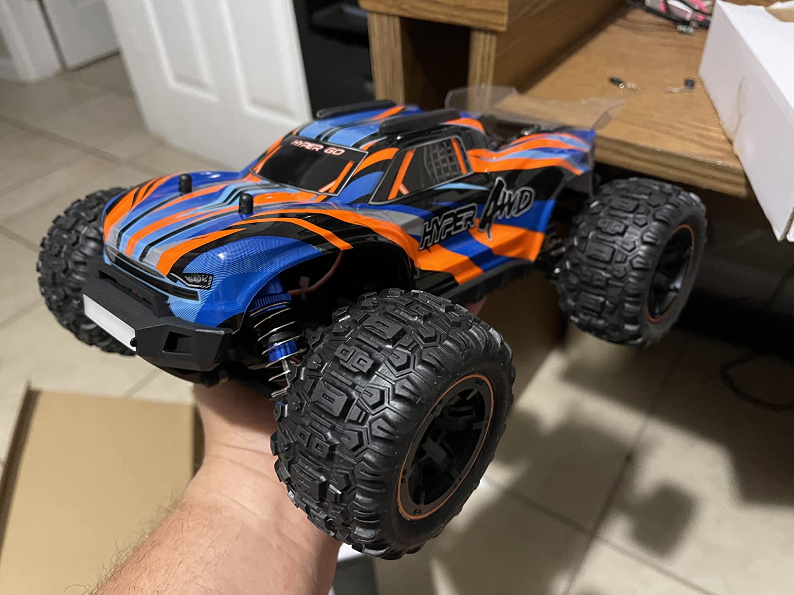HYPER GO H16DR 1:16 Scale Ready to Run Fast Remote Control Car, High Speed Jump RC Monster Truck, Off Road RC Cars, 4WD All Terrain RTR RC Truck with 2 LiPo Batteries for Boys and Adults customer photo 1
