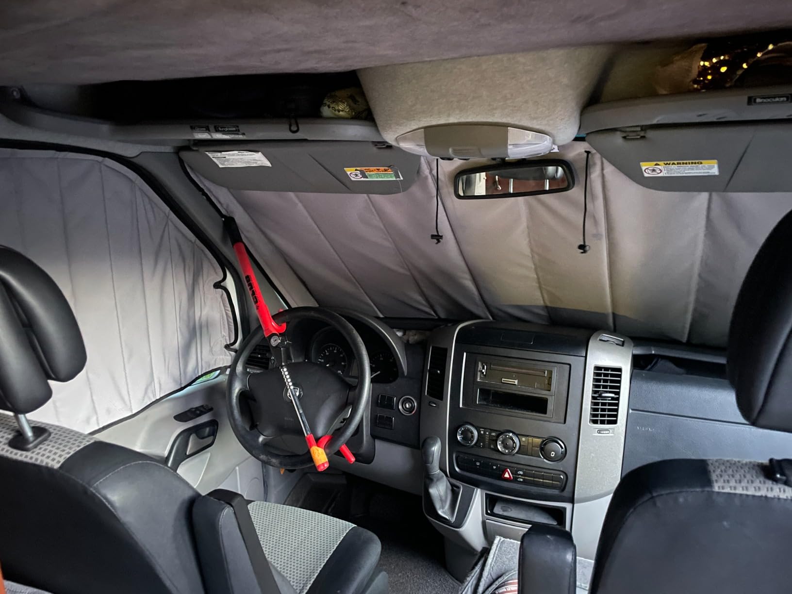 Living in a Bubble Insulated Blackout Windshield Cover for Mercedes Sprinter NCV3 & VS30, 2007-Current. Vanlife Must Have, Van Life Accessories & Essentials customer photo 1