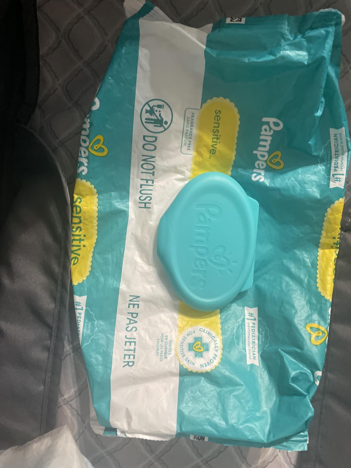 Pampers Sensitive Baby Wipes, Unscented, Fragrance Free, Clinically Proven, Water Based, Hypoallergenic, Multi-Use, Hand Wipes, 1008 Wipes Total (18X Flip-Top Packs) customer photo 2
