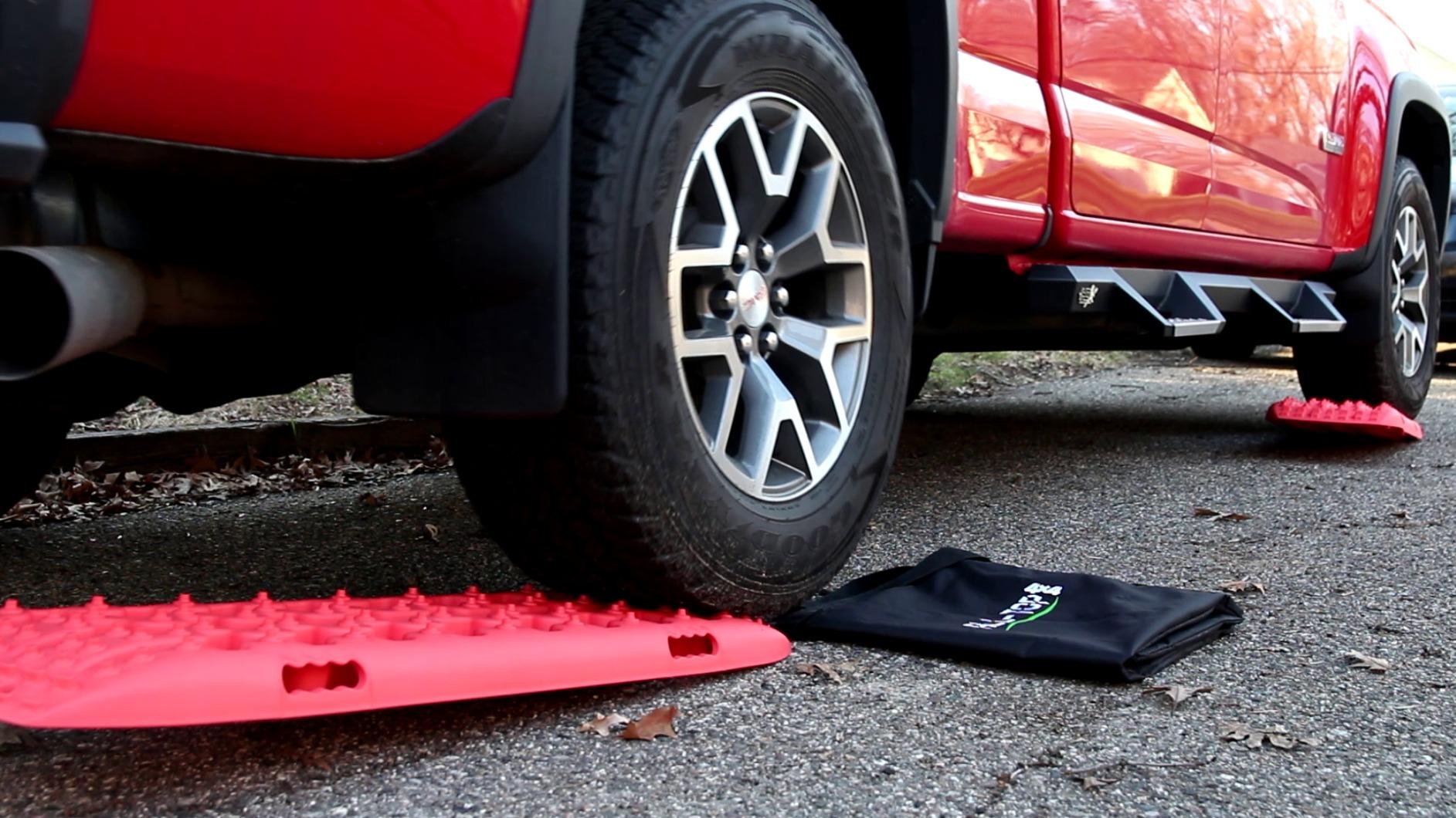 ALL-TOP Recovery Traction Boards, 2PCS & Mounting Kit, Reinforced Off Road Bendable Tire Friction Tracks (3rd Gen,Orange) customer photo 2