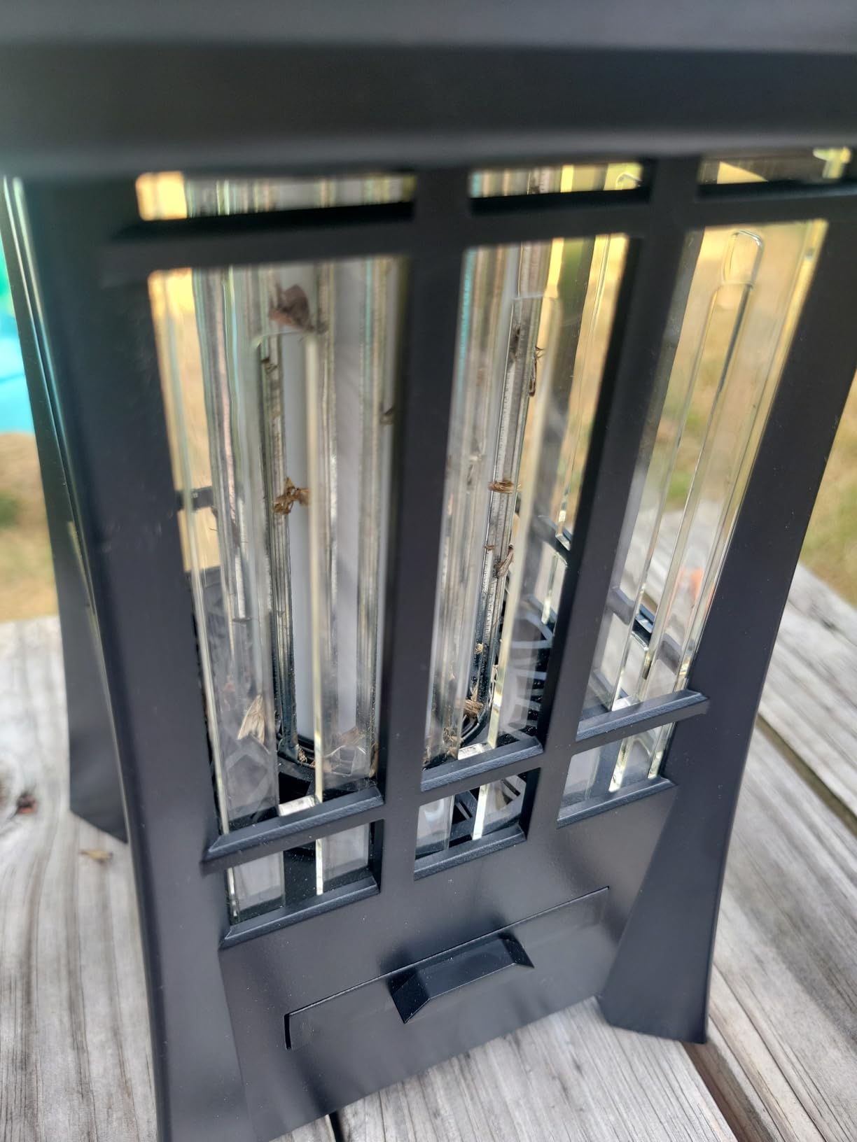 PIC Solar Bug Zapper, Cordless Patio Lantern, 600V Zapping Grid, 2 In 1 Light Mode with LED Flame Effect, Wide 1/2 Acre Coverage, Weatherproof, Auto On/Off, Showstopping Fly Trap Design, Pack of 2 customer photo 1