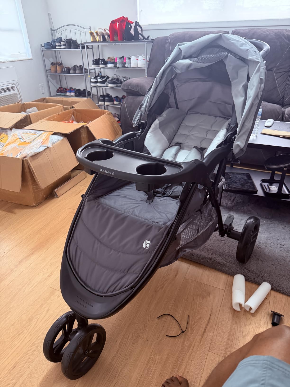 Baby Trend EZ Ride Travel System with EZ-Lift Infant Car Seat, Dash Grey customer photo 2