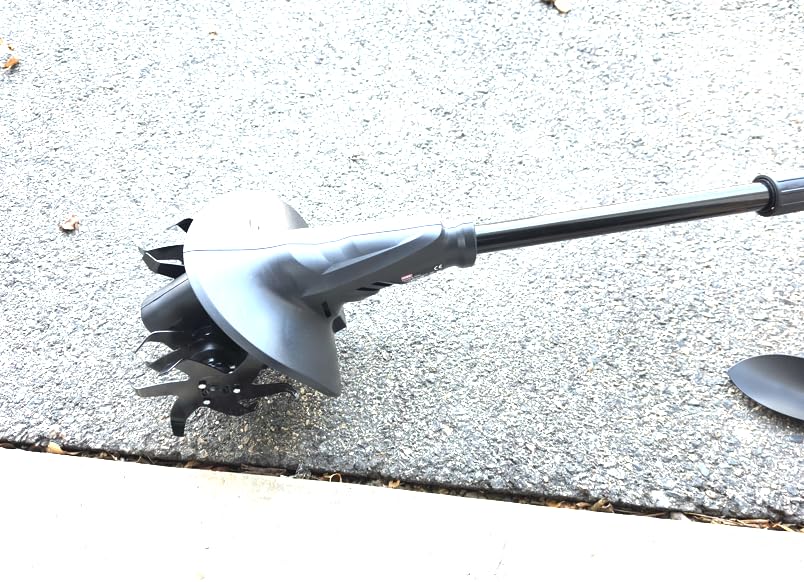 MZK 20V Cordless Tiller Cultivator, 8.5-Inch Steel Tines,360 RPM customer photo 2