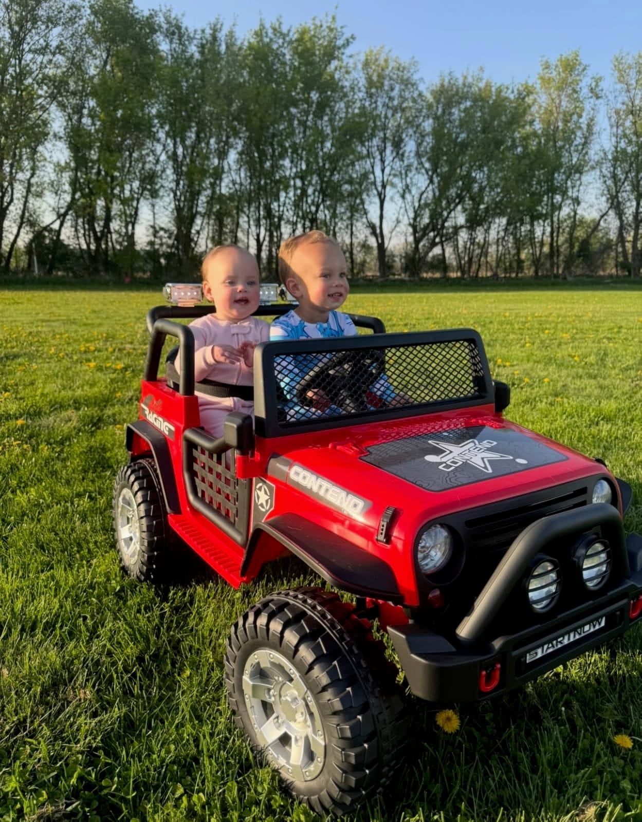 SEHOMY Electric Car for Kids 110LBS, 2-Seater, Parent Remote, Dual Motor customer photo 1