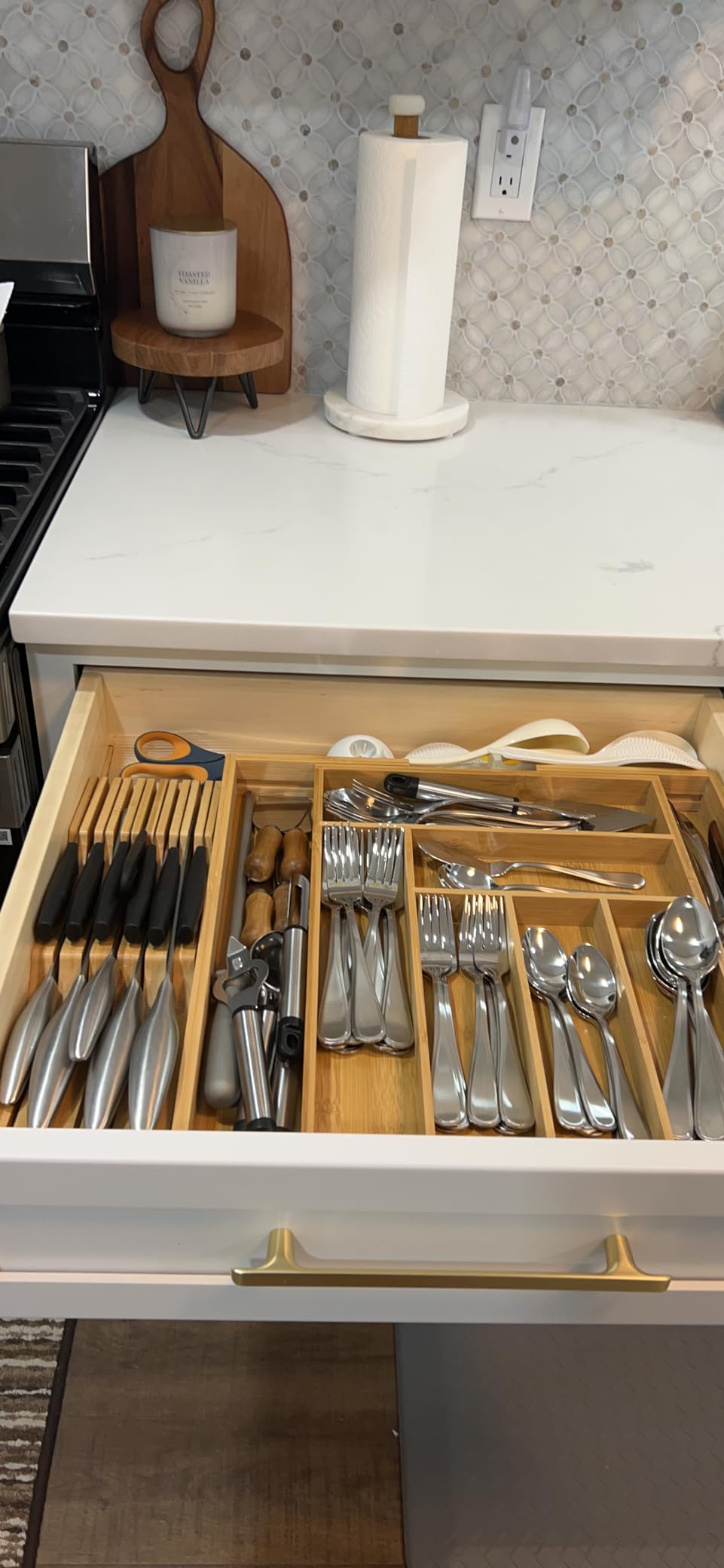 Knife Drawer Organizer (Natural, 11 Knives Organizer) customer photo 1