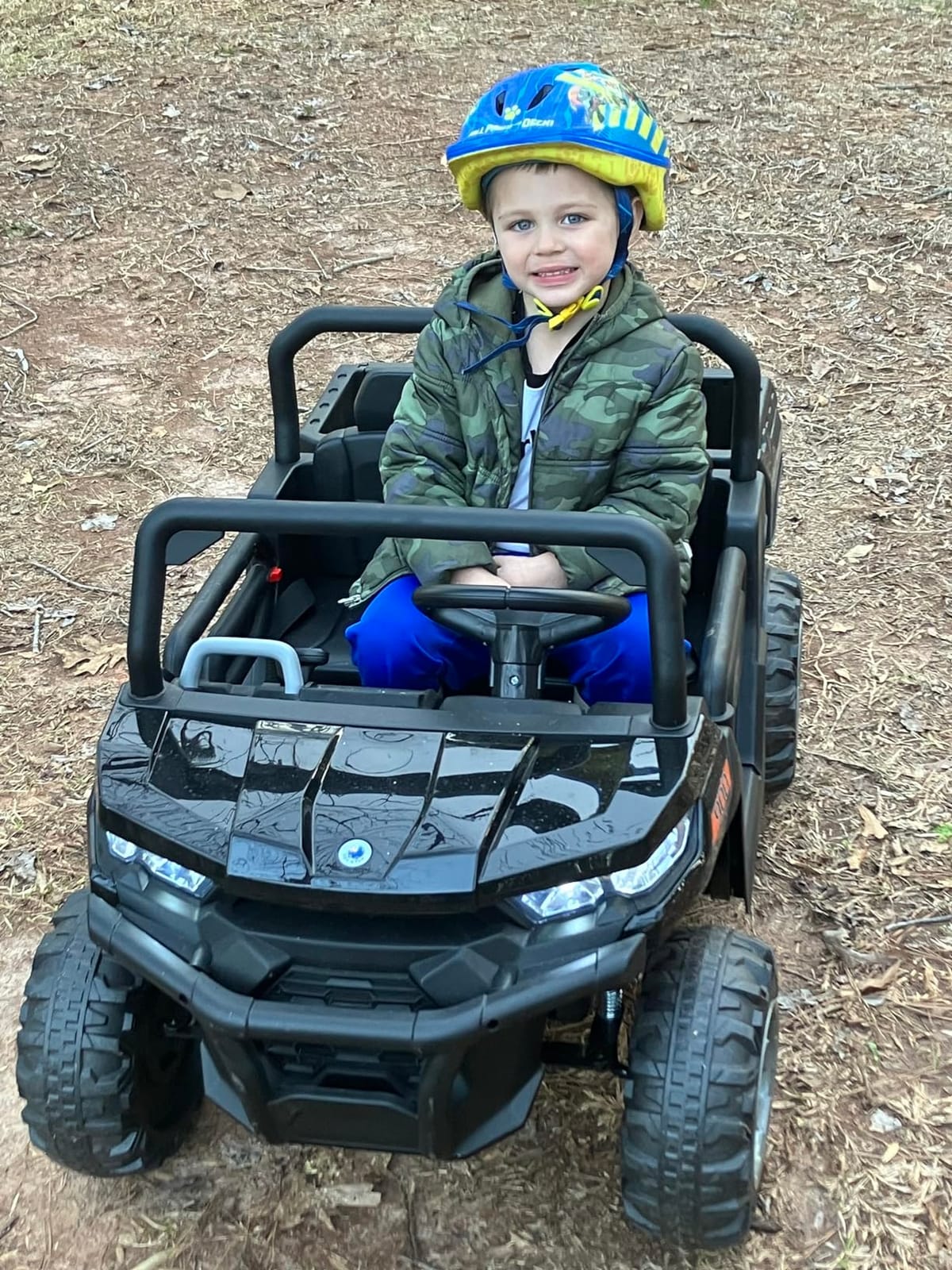 HONEY JOY 2 Seater Ride on Car, 12V Off-Road Electric Dump Truck w/Remote Control, Moving Dump Bed, Shovel, Music, Spring Suspension, Battery Powered Ride On UTV for Kids, Gift for Girls Boys (Red) customer photo 1