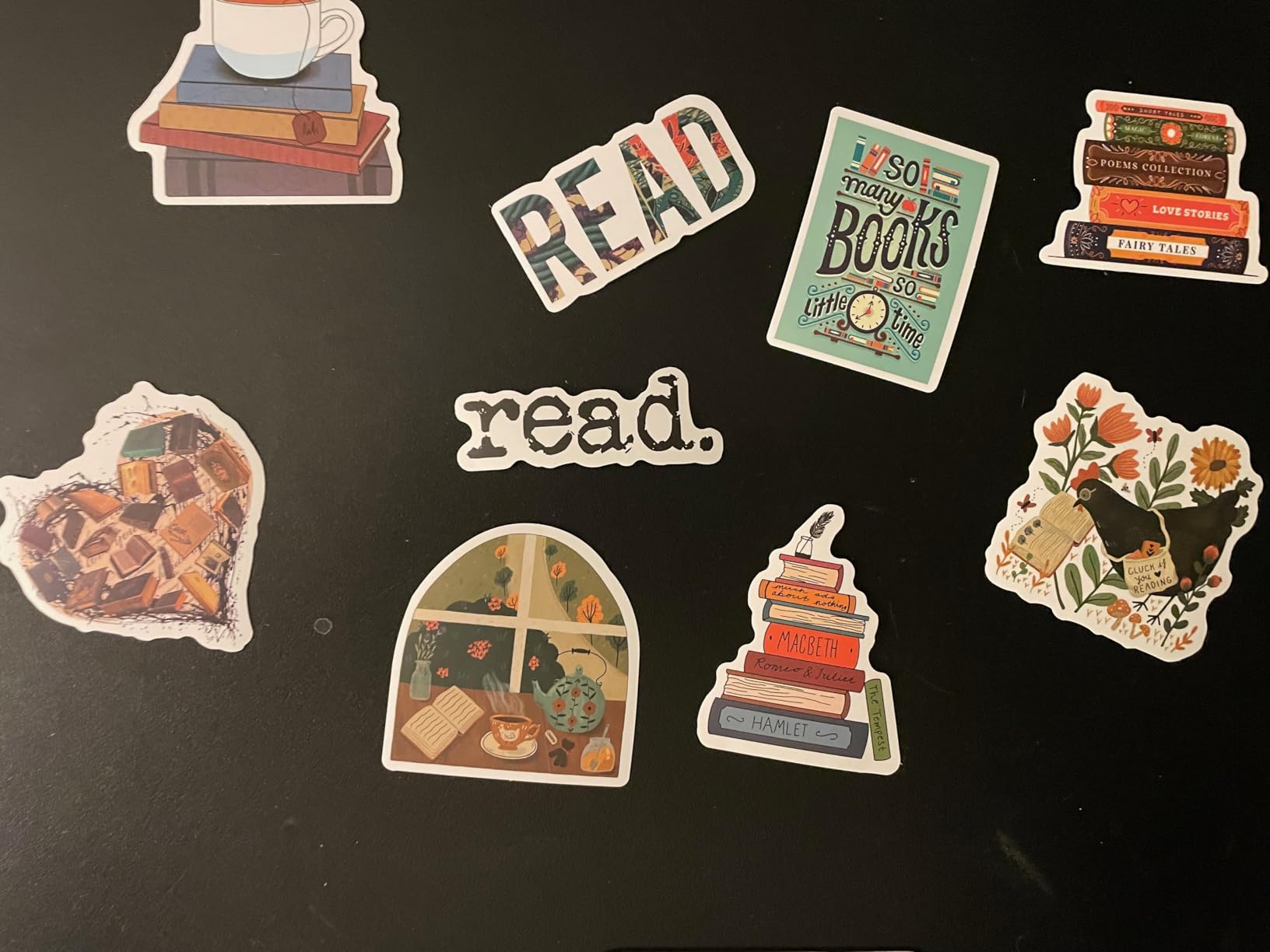 Joyppy 52 PCS Book Stickers for Kindle, Bookish Reading Kindle Stickers Pack for Books, Water Bottles, Laptops, Book Lover Sticker Accessories Gifts for Kids Teens Adults customer photo 2