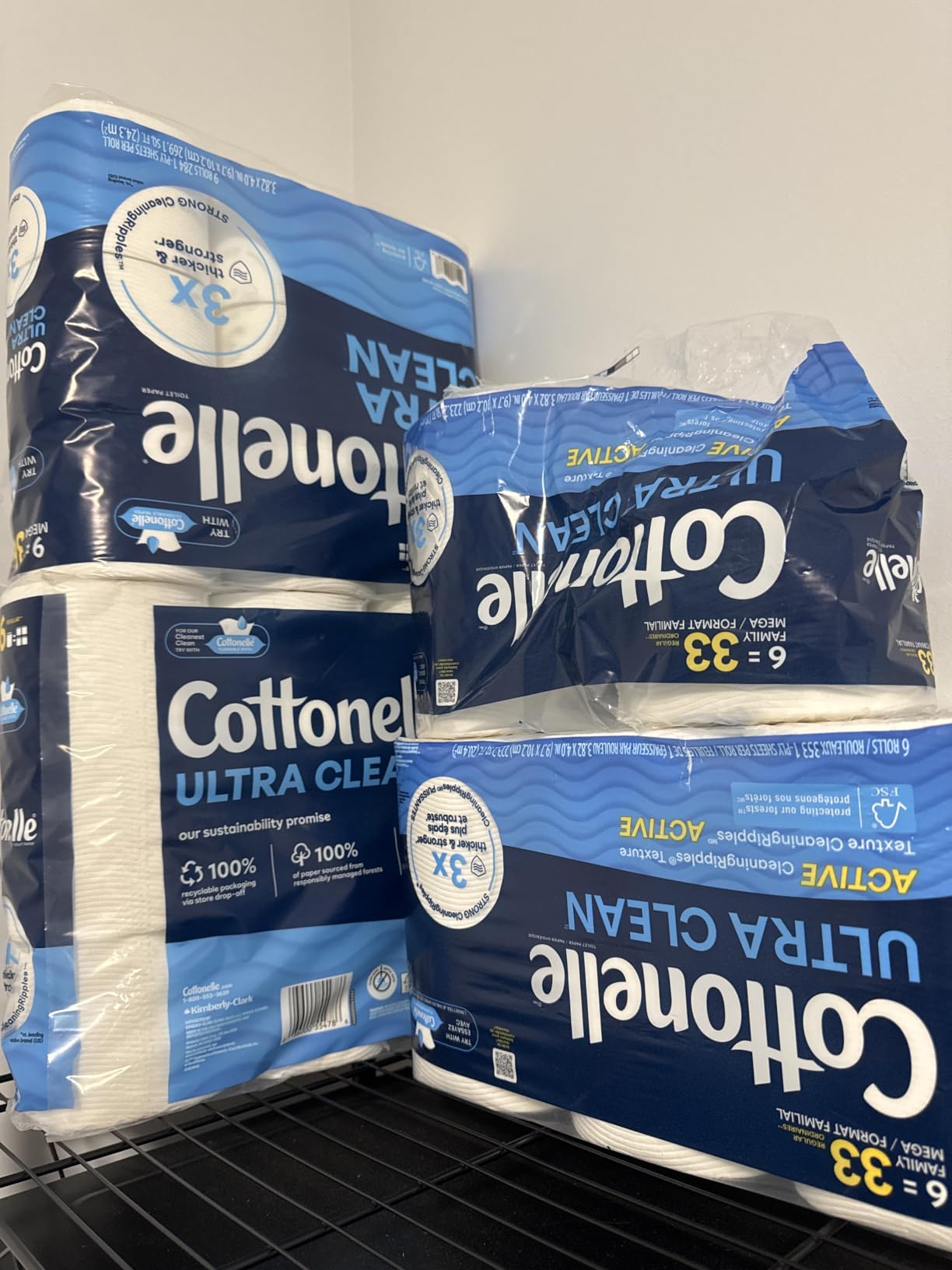 Cottonelle Ultra Clean Toilet Paper, 24 Family Mega Rolls=132 Regular Rolls customer photo 2