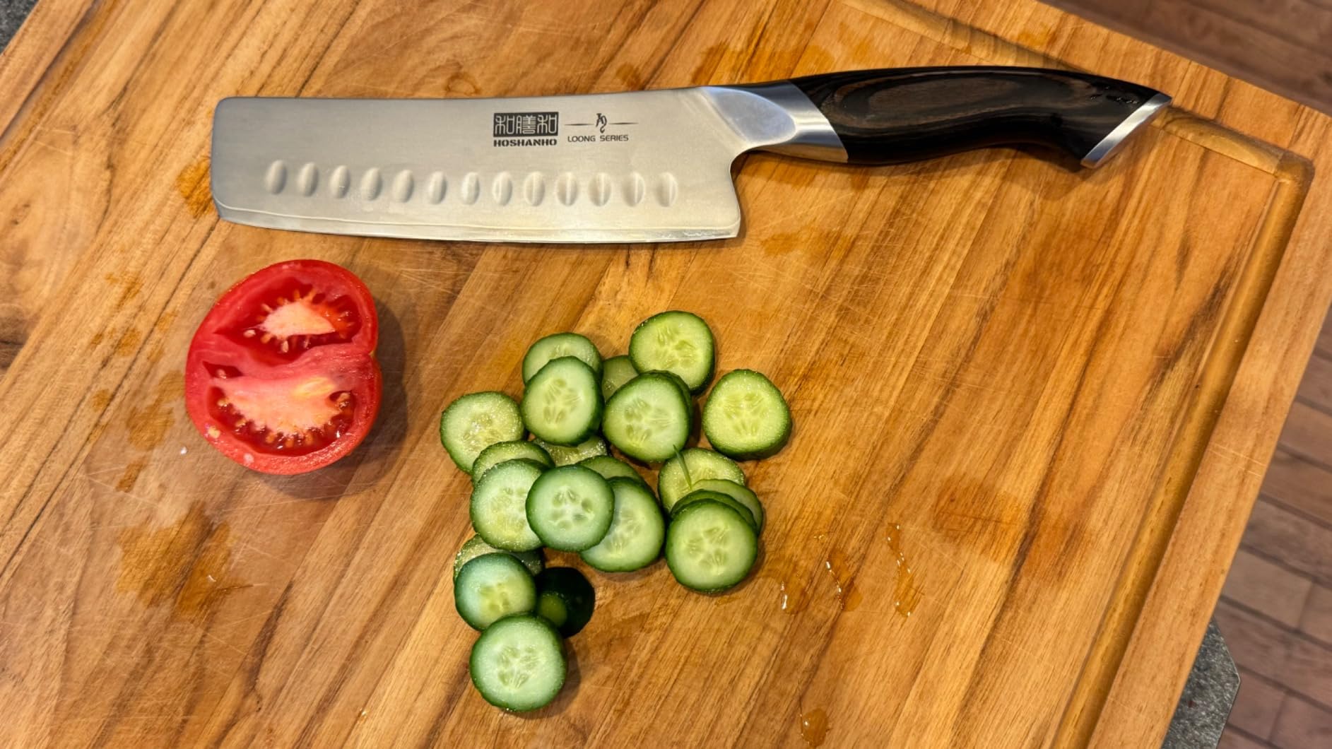HOSHANHO 7 Inch Nakiri Knife, Ultra Sharp Japanese Kitchen Chef Knife customer photo 1