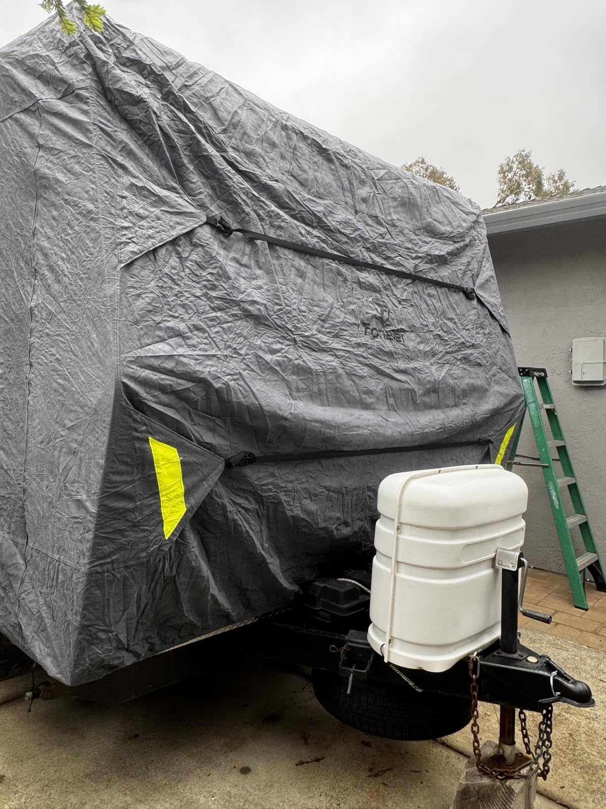 Fonzier 5th Wheel RV Cover, 9 Layers Heavy Duty Camper Cover, 34-37FT customer photo 2