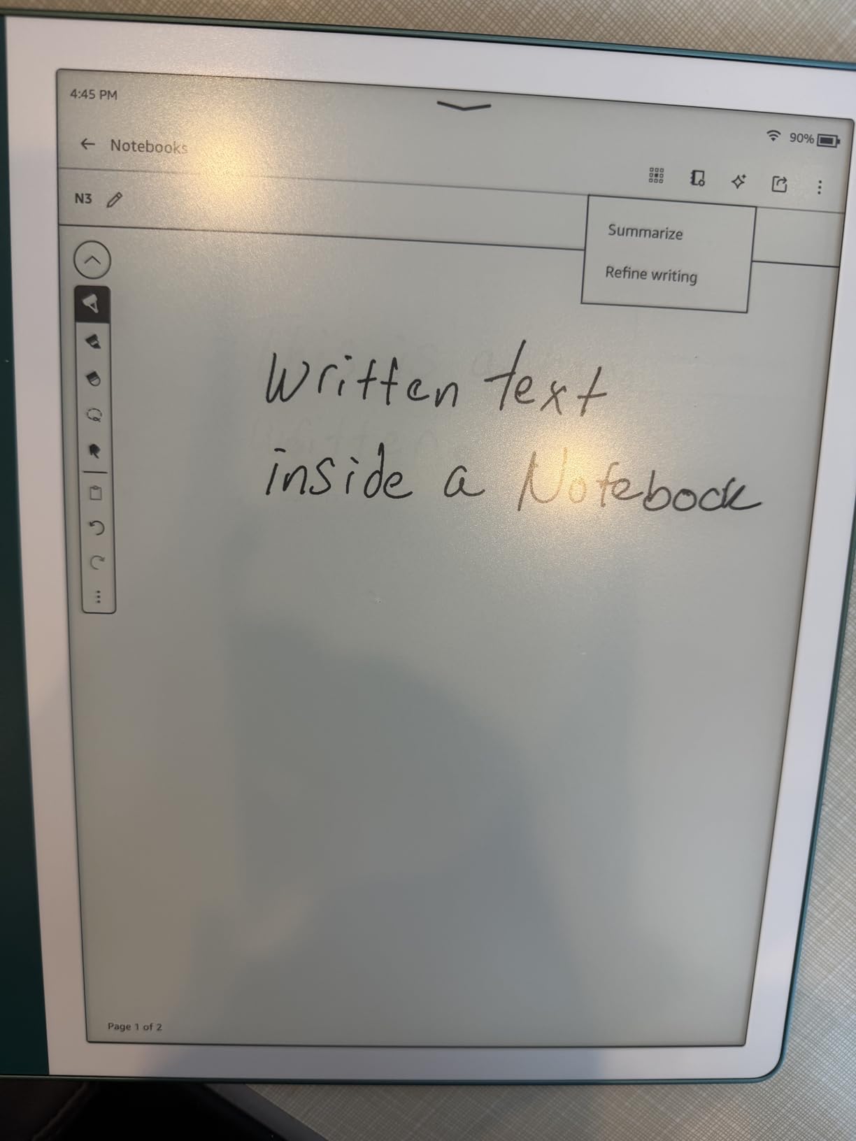 Amazon Kindle Scribe (64GB) - Your notes, documents and books, all in one place. With built-in AI notebook summarization. Includes Premium Pen - Metallic Jade customer photo 1