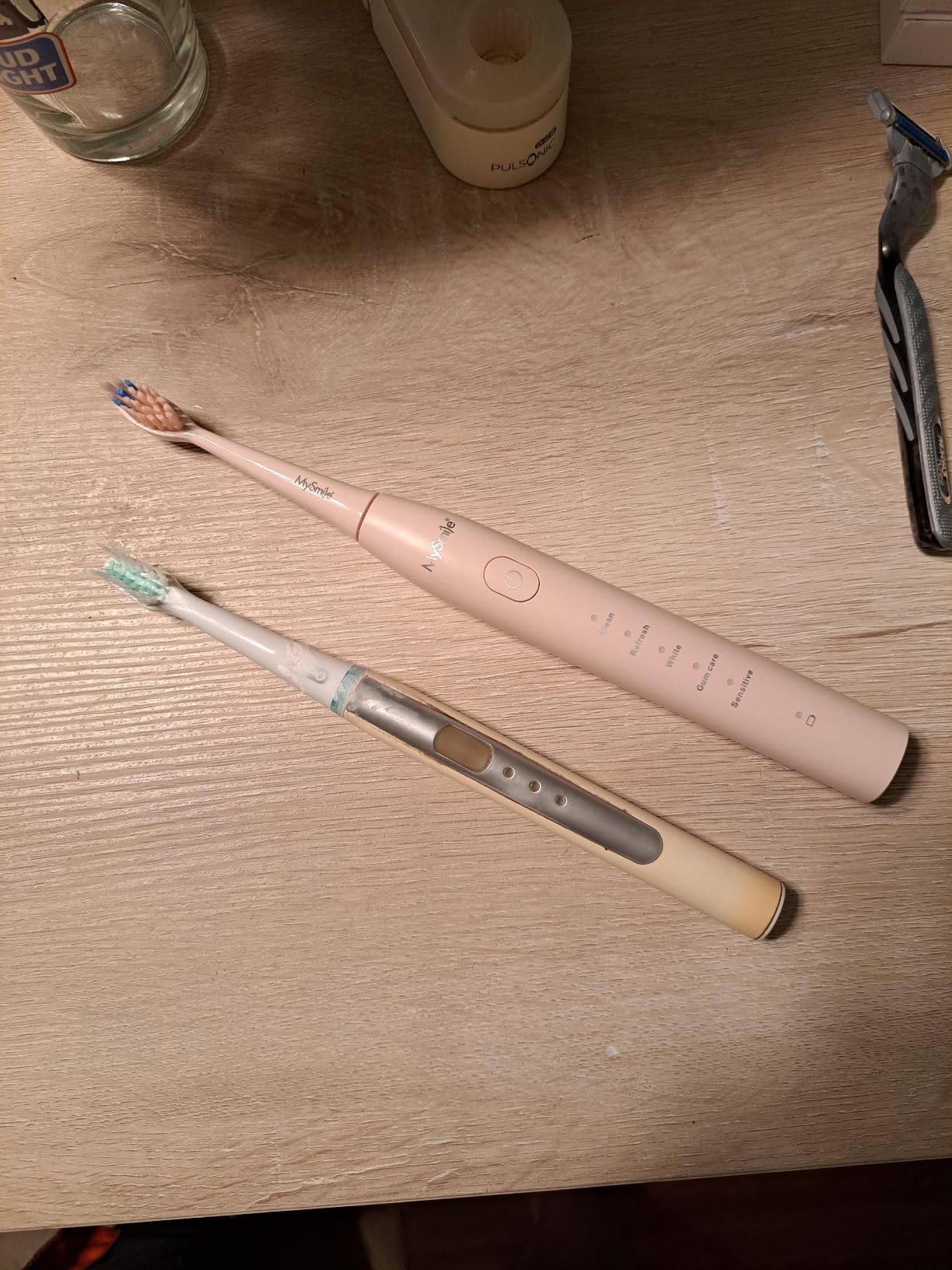 MySmile DY156 Electric Toothbrush for Adults, Rechargeable Sonic Battery Toothbrush Portable with 3 Brush Heads, 2 Mins 5 Modes Smart Timer, 45000VPM, One Charge for 60 Days - Pink customer photo 1