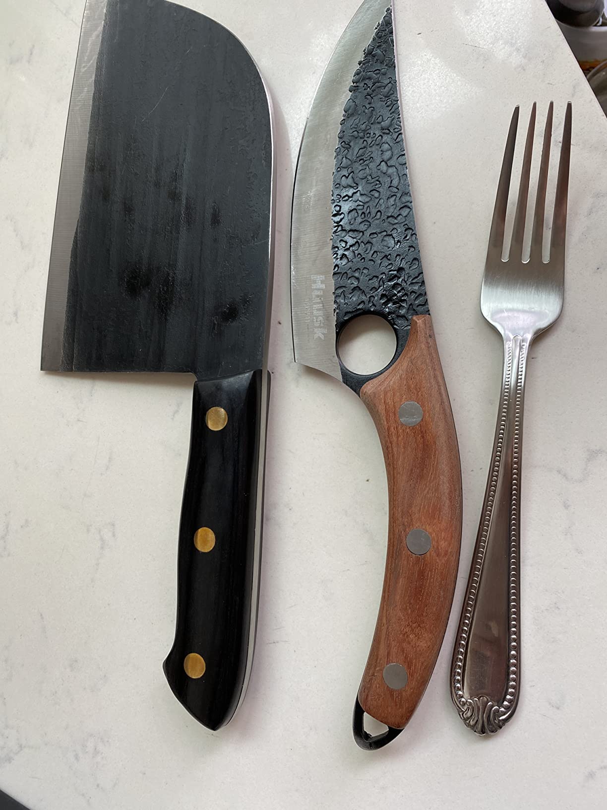 Dream Reach Meat Cleaver, High Carbon Steel Bone Cleaver Hand Forged customer photo 2