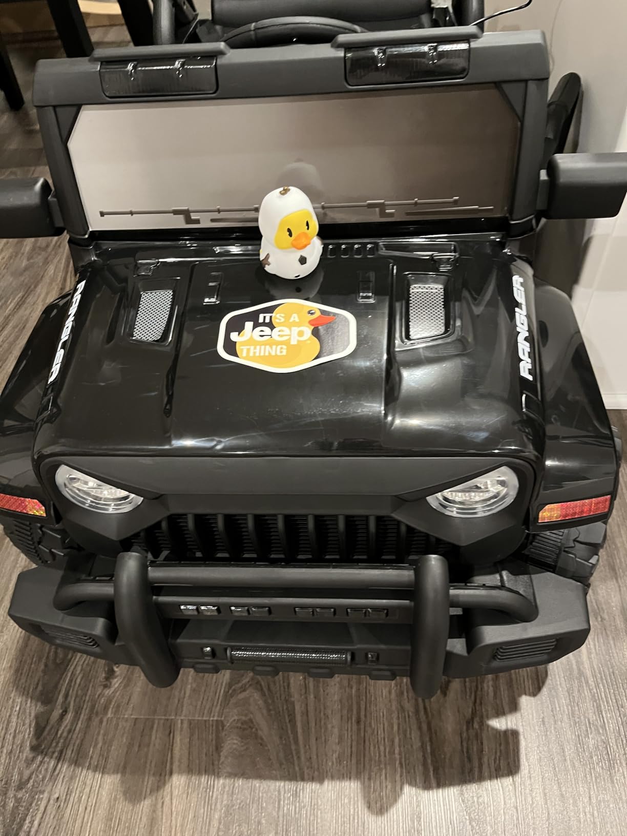 Ride on Truck Car, 12V Kids' Electric Vehicles W/Parents Control, Ride on Toys for Toddlers with Music, Bluetooth, Four-Wheels Suspension, USB, Headlights, Black customer photo 1
