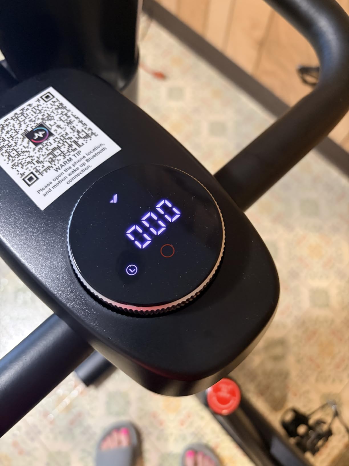 MERACH Exercise Bike, Magnetic Friction Stationary Bike for Home with APP customer photo 1
