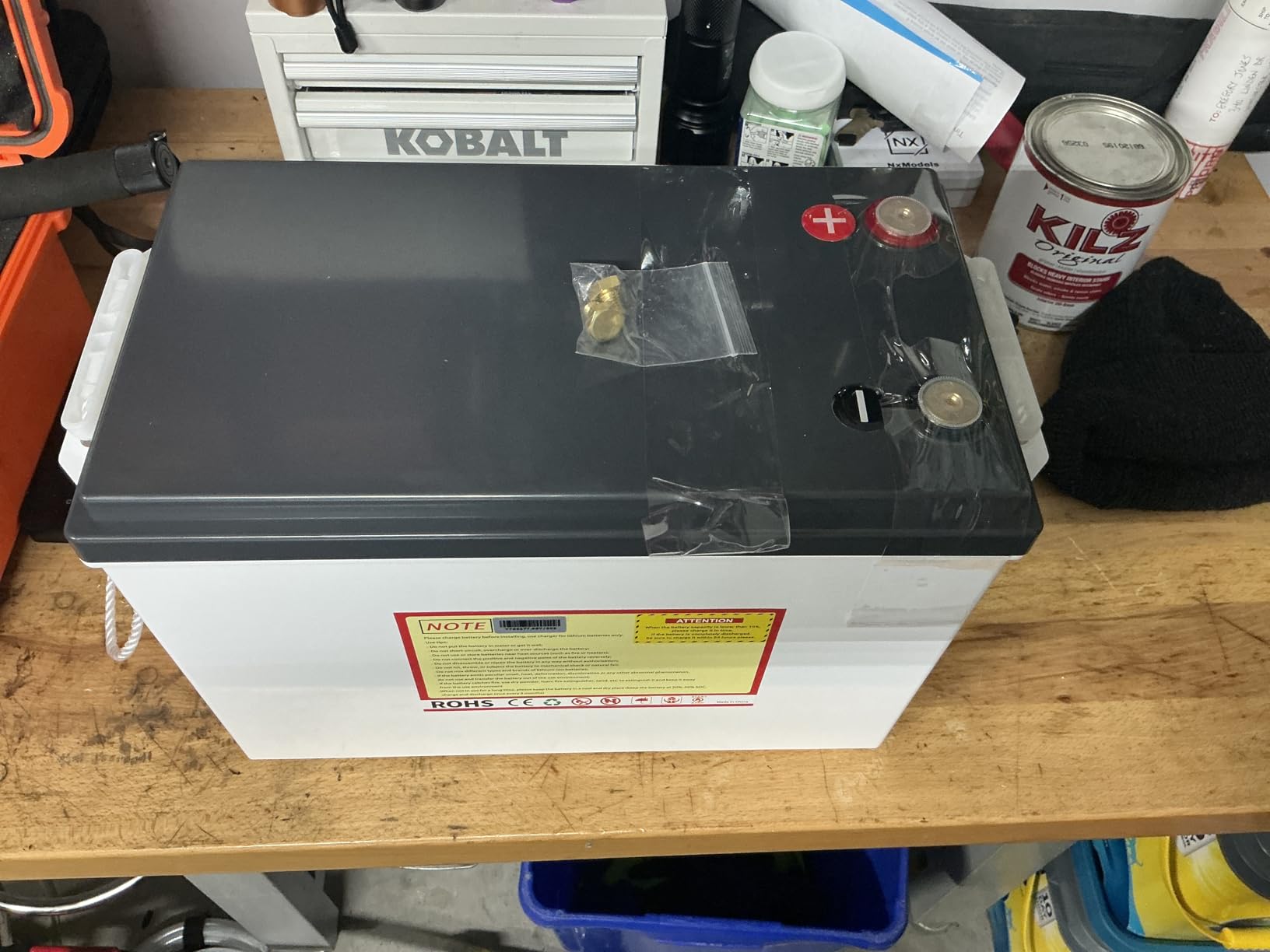 12V 300Ah LiFePO4 Lithium Battery, Bluetooth LifePO4 Battery, Upgraded 200A BMS, 3840Wh Rechargeable Lithium Battery with Low Temp Cut off, Perfect for RV Solar Marine Solar Panel Camping customer photo 2