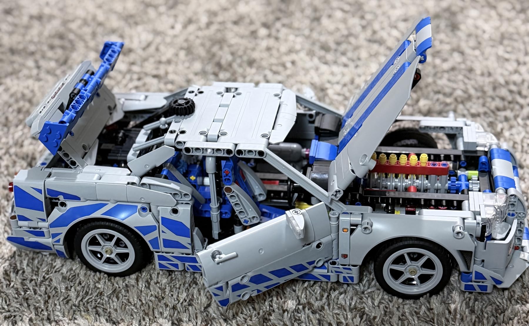 LEGO Technic 2 Fast 2 Furious Nissan Skyline GT-R (R34) Car - DIY Kit and Building Set for Adults - Collectible Model Street Racer with Drift Function - Gift for Car Enthusiasts and Movie Fans - 42210 customer photo 2