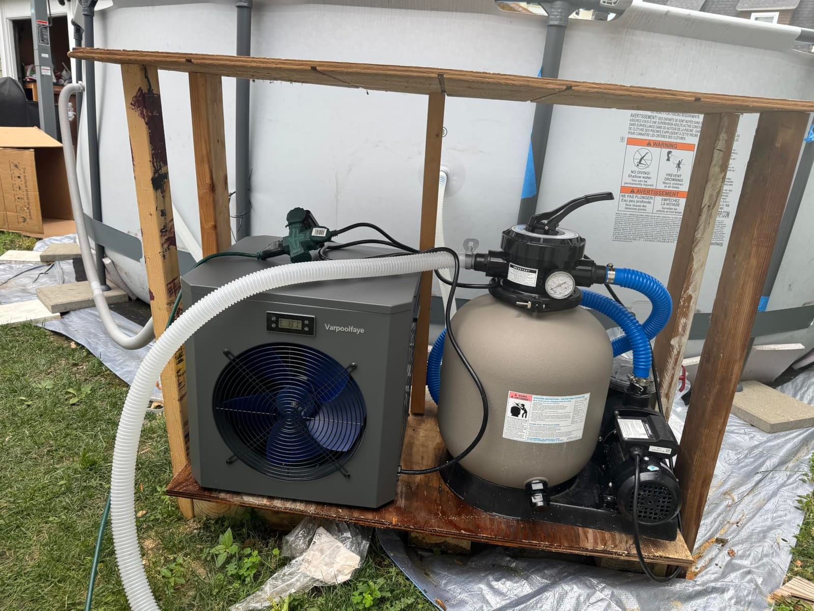30,000 BTU Electric Above Ground Pool Heater for 8,000 Gallon customer photo 2