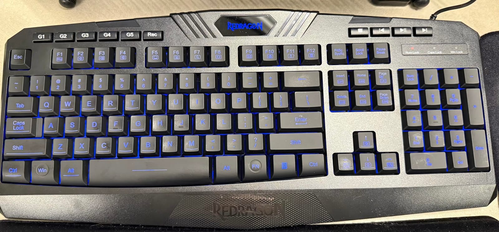 Redragon S101M-KS Gaming Keyboard and Mouse Wireless with Tri-Mode, RGB Keyboard and 4800 DPI Gaming Mouse, 10 Independent Multimedia Keys for Wins, PC, Computer, Wireless S101 Ideal for Gamer customer photo 1