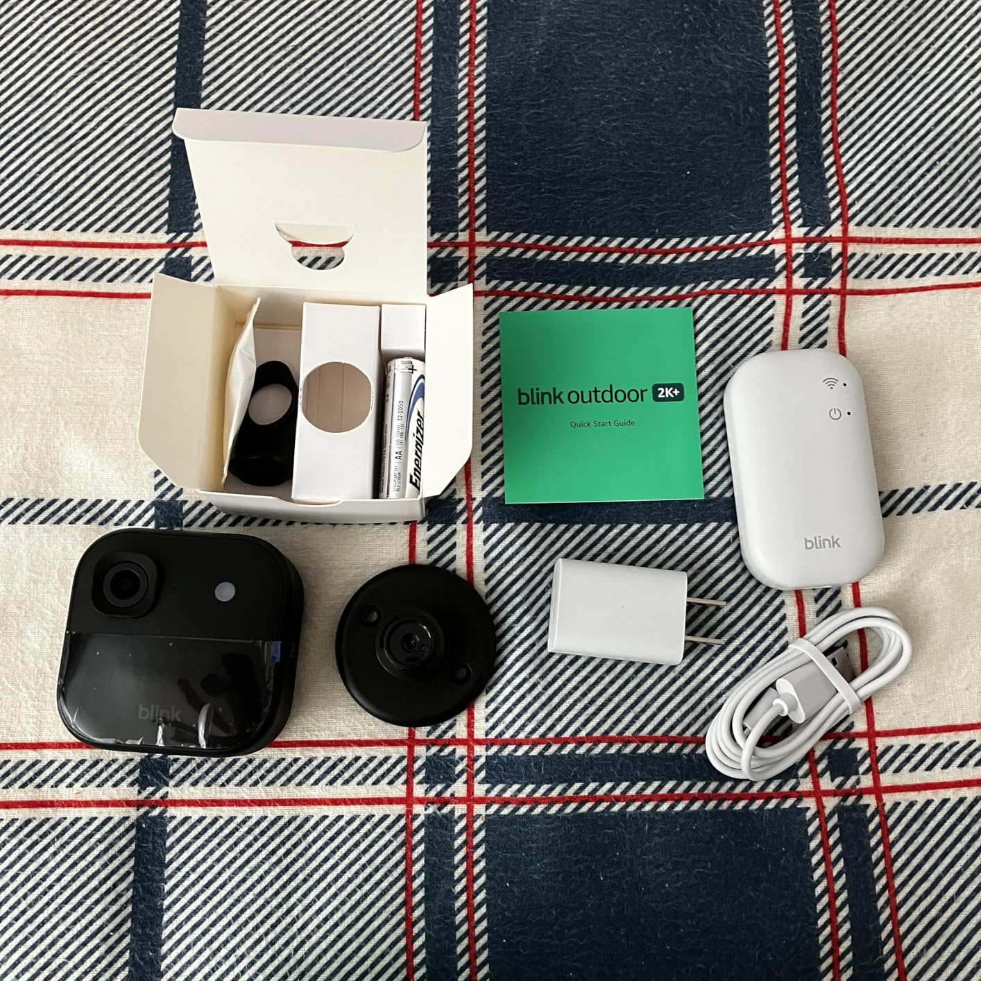Blink Outdoor 2K+ (newest model) — Wireless smart security camera, 2K video resolution, enhanced audio, two-year battery. Required Sync Module not included — Add-On (Black) customer photo 1