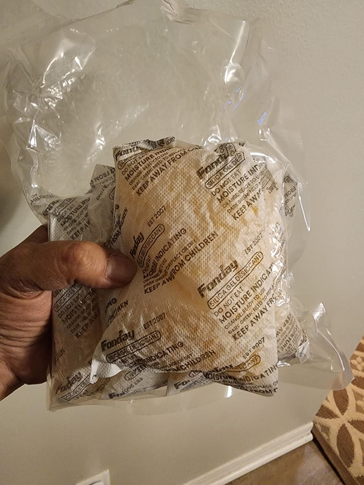500Gram 2Packets Fonday Moisture Indicating Silica Gel Desiccant Packs customer photo 1