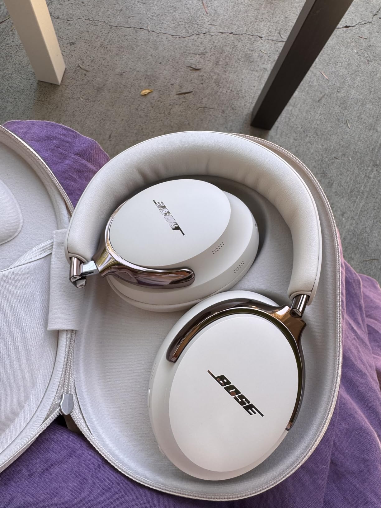 Bose QuietComfort Ultra Bluetooth Headphones (2nd Gen), Wireless Headphones with Spatial Audio, Over Ear Noise Cancelling with Mic, Up to 30 Hours of Play time, Desert Gold - Limited Edition Color customer photo 2