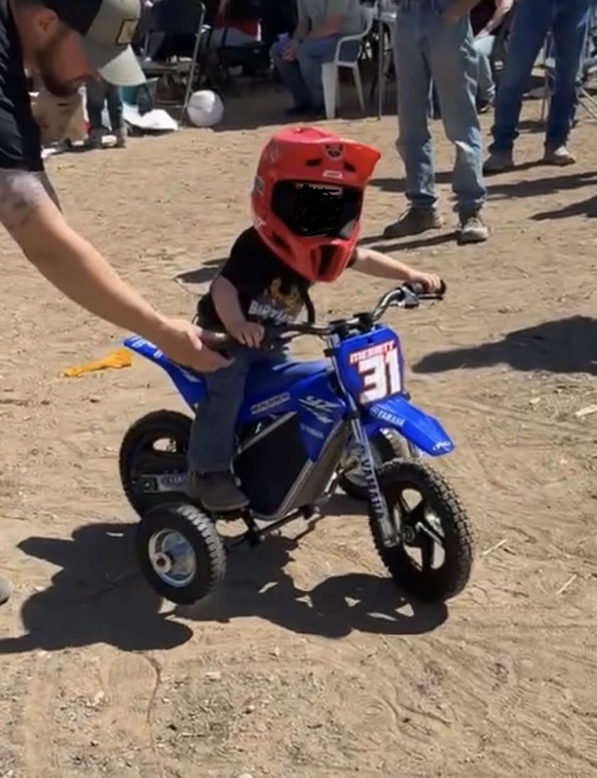 AIII Kids Electric Dirt Bike, 24V 150W, 8 MPH, 12-Inch, Ages 2-5 customer photo 1