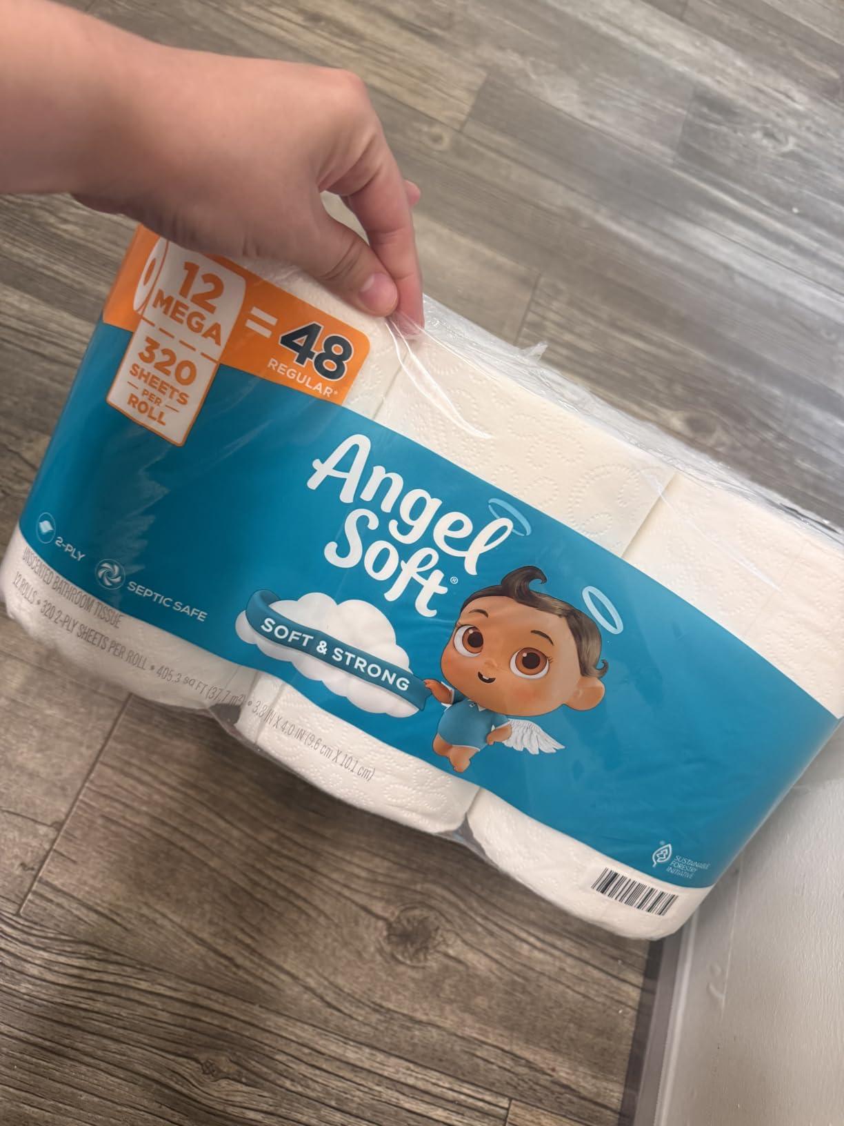 Angel Soft Toilet Paper, 18 Mega Rolls = 72 Regular Rolls, Soft and Strong customer photo 2