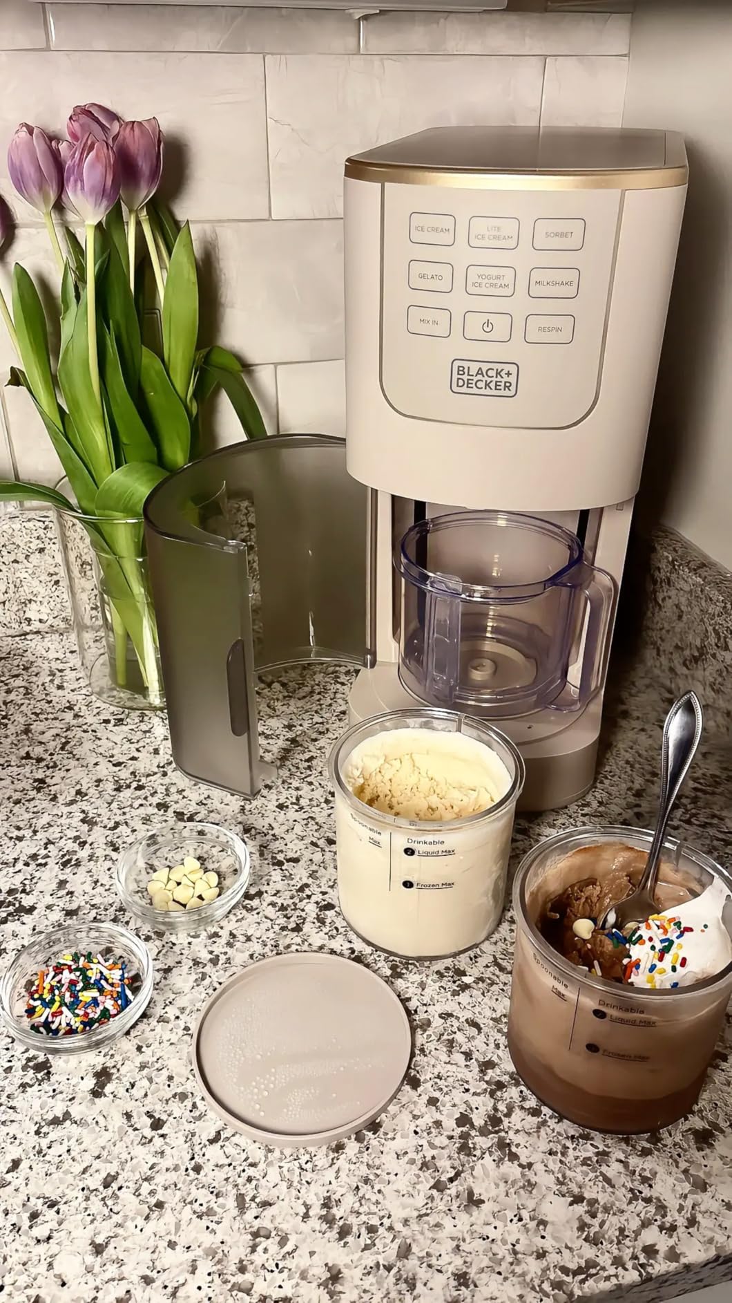 BLACK+DECKER Perfect Pint Ice Cream Maker for Protein Recipes customer photo 2
