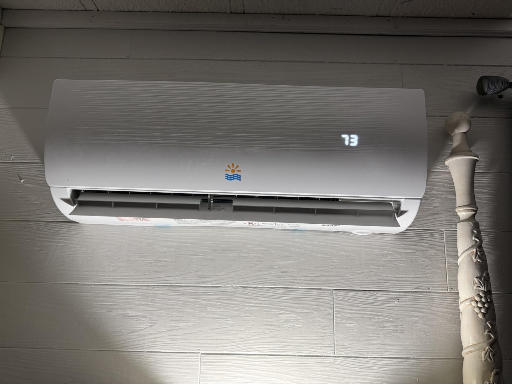 Rellytech Mini Split AC/Heating System - 19 SEER2 9000 BTU Mini Split AC Unit Inverter Heating and Cooling, 115v Energy Efficient Ductless Air Conditioner Up to 550sq.ft, 24H Timer, Installation Kit customer photo 1