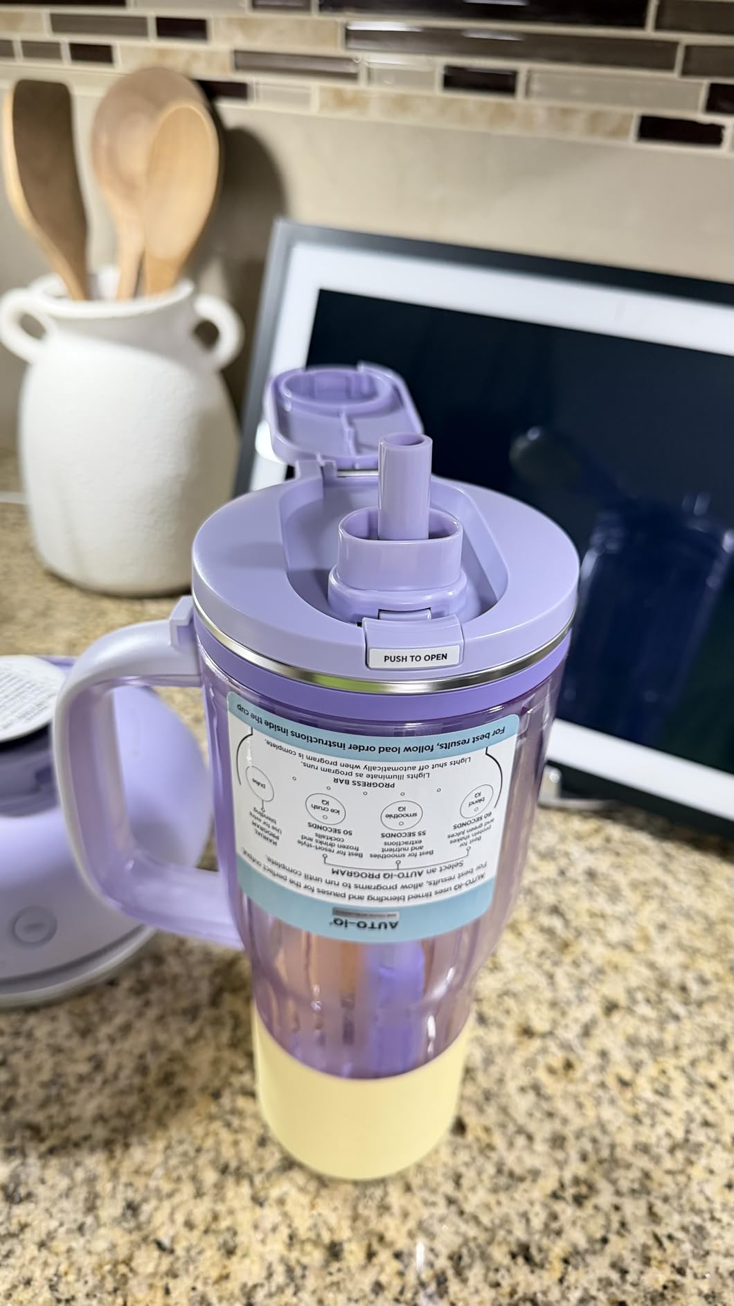 Ninja BlendBOSS Personal Blender, 26oz Tumbler, 1200PW, Purple, DB351PR customer photo 1