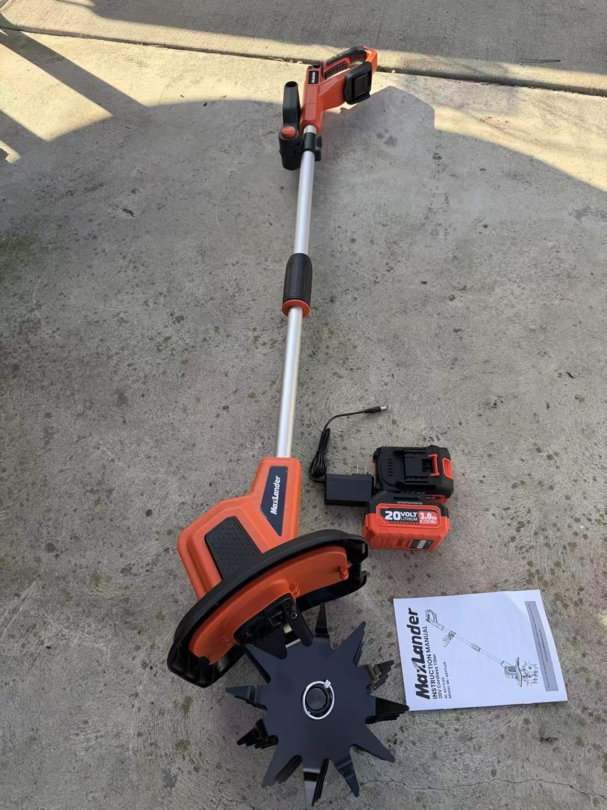 MAXLANDER 40V Cordless Tiller Cultivator, Electric Rototiller for Gardening customer photo 2