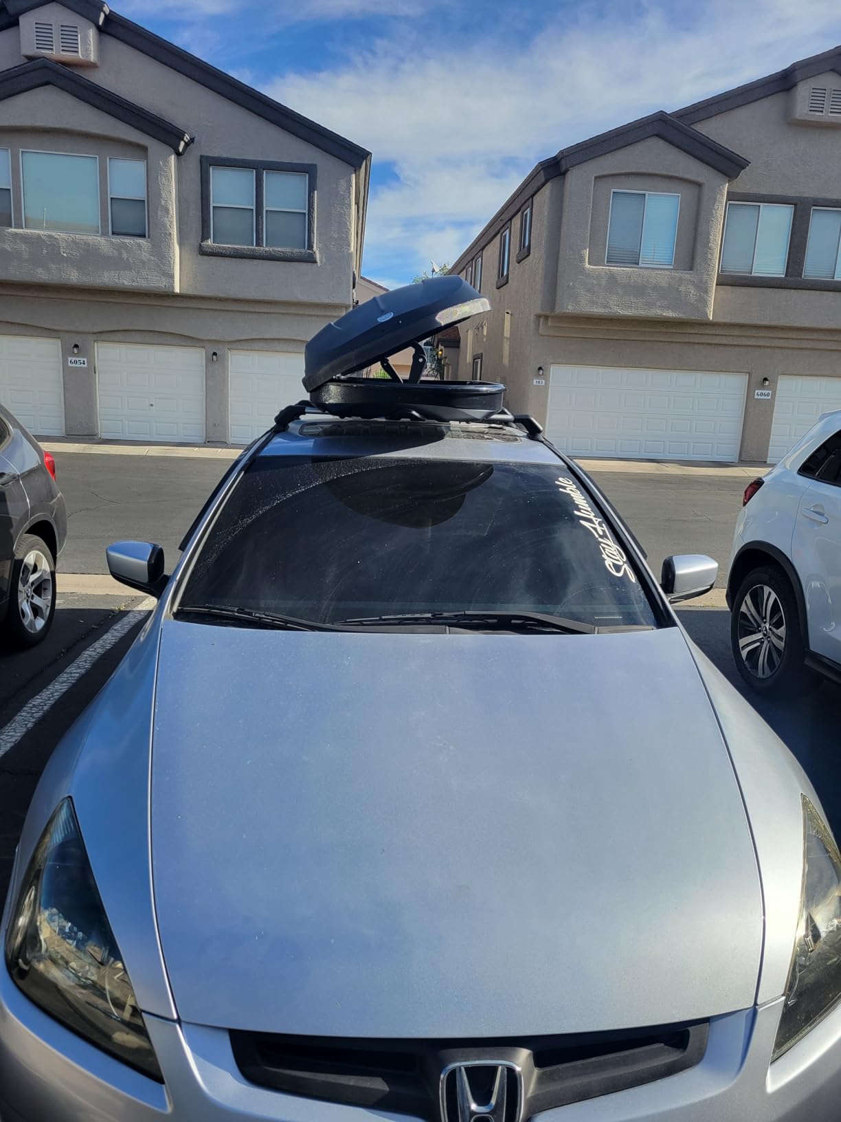 GarveeTech Rooftop Cargo Box Carrier,Dual-Side Opening Roof Mount Travel Luggage Storage Capacity,165 LBS Weight Capacity with Secure Straps&Keys, Vehicle Hard-Shell Carriers,Black customer photo 1