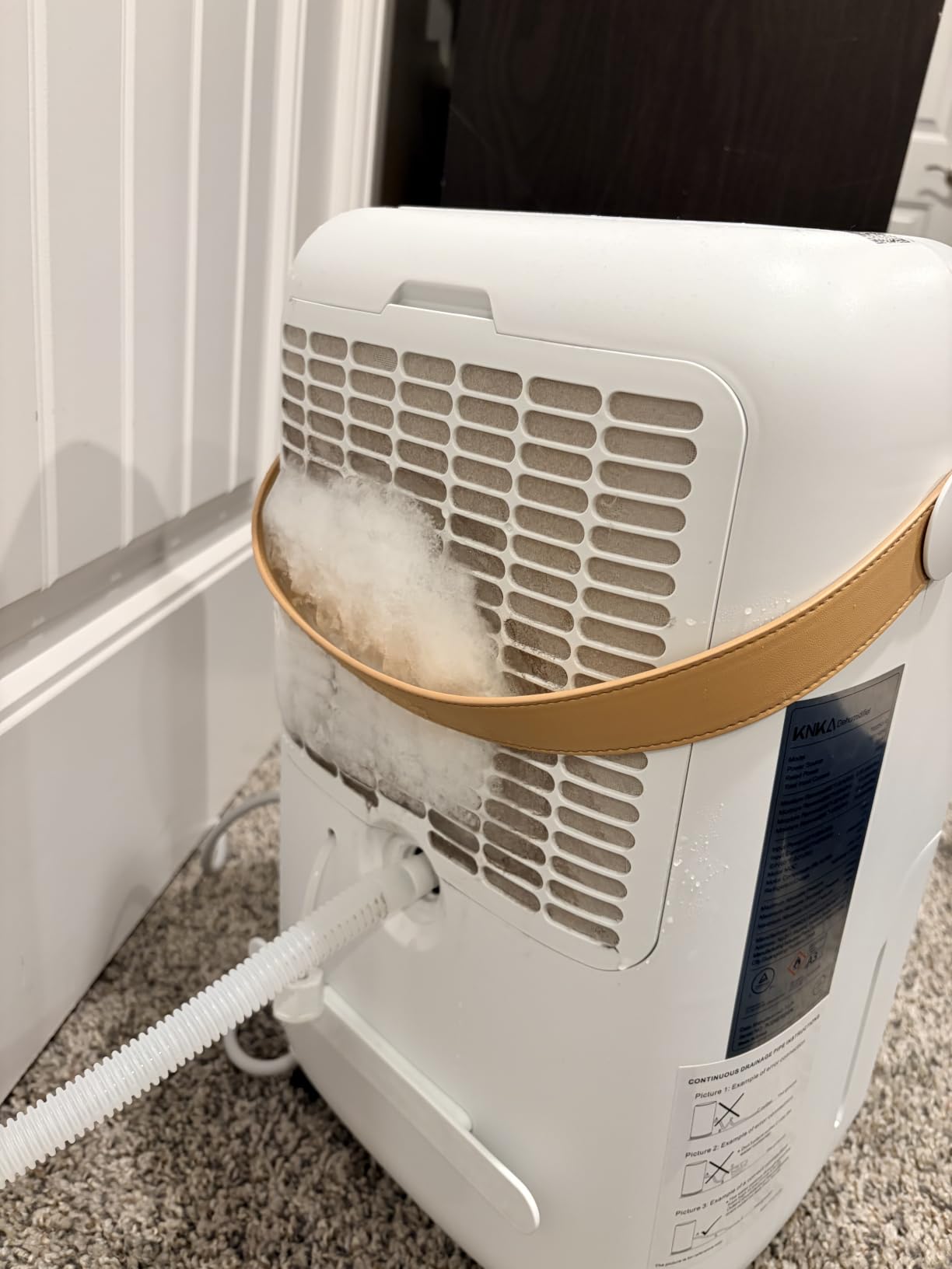 KNKA 2500 Ft² Max 34 Pints Dehumidifier for Basement with Drain Hose, Black customer photo 1