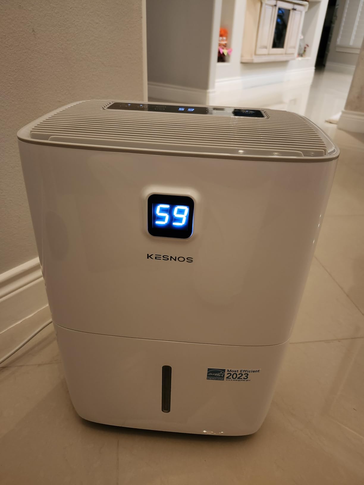 Kesnos 2,500 Sq. Ft. Energy Star Dehumidifier for Basement with Drain Hose customer photo 1