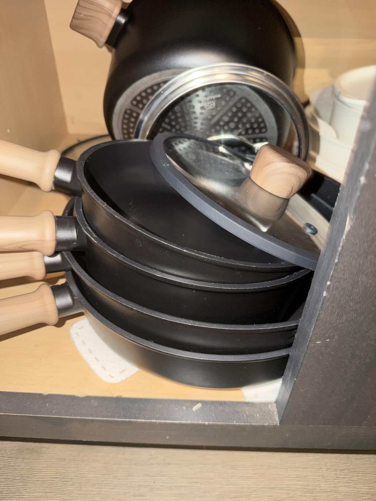 CAROTE 21pcs Ceramic Cookware Set, Pots and Pans Set, Green customer photo 1