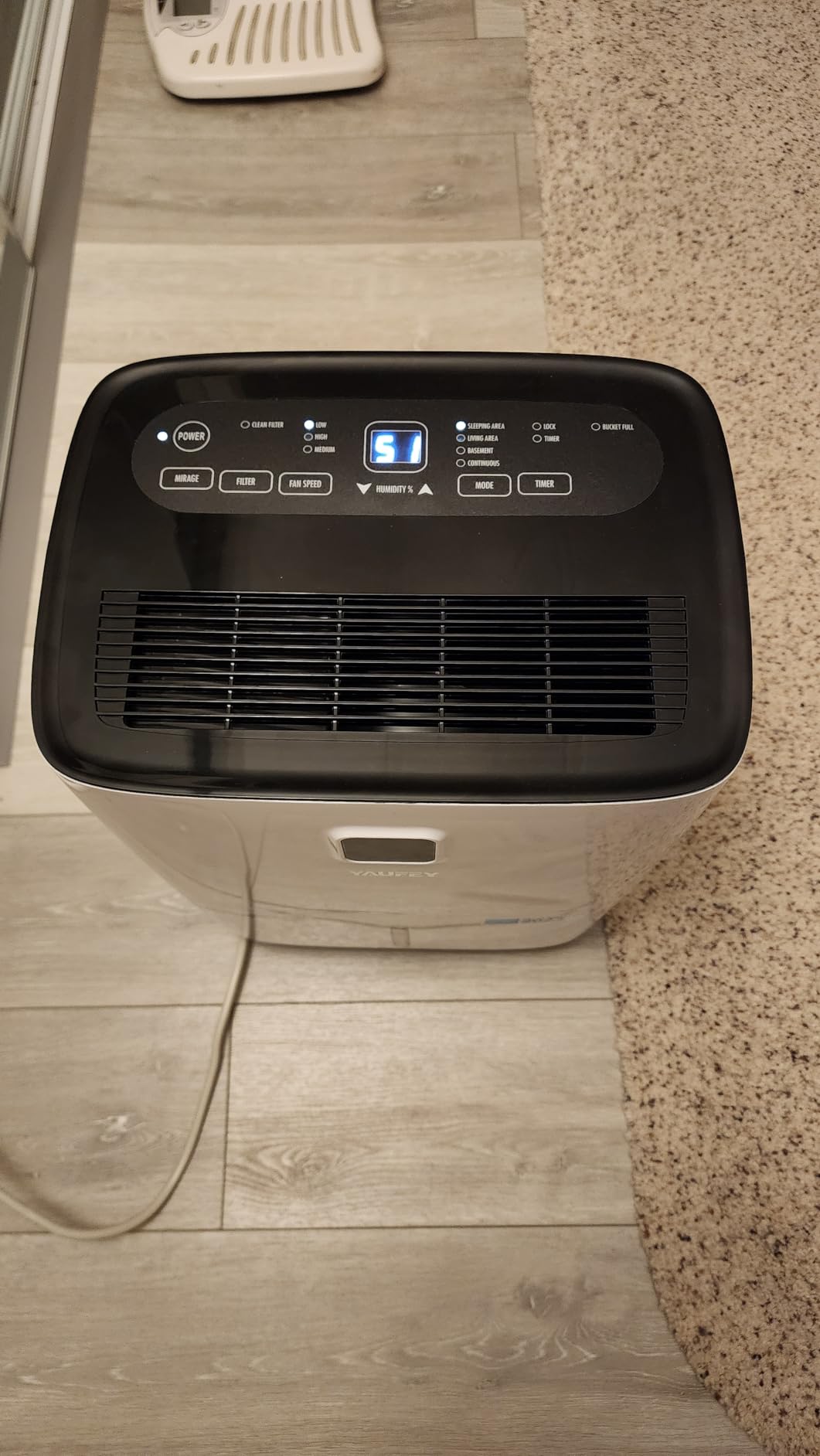 Yaufey 150 Pint Dehumidifier with Pump for Basement 8500 Sq. Ft. customer photo 1
